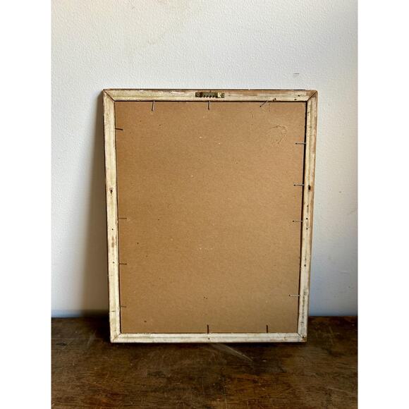 Antique Victorian Print of Woman in White Dress | 19th Century Artwork - Picture 7 of 7